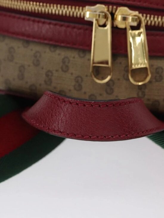 GUCCI Micro GG Supreme Doraemon Backpack PVC Beige Gold 647816 Auth LNZ825SAM main image 8